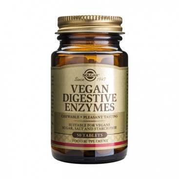 Solgar Vegan Digestive Enzymes 50tabs | Συμπλήρωμα Διατροφής με Πεπτικά Ένζυμα