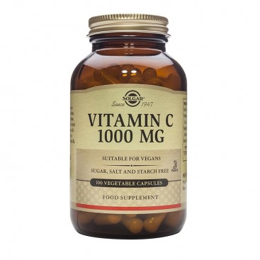 Solgar Vitamin C 1000mg 100veg.caps | Συμπλήρωμα Διατροφής Βιταμίνη C 