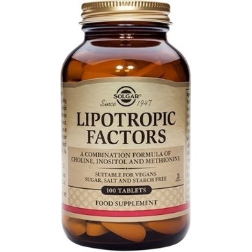 Solgar Lipotropic Factors 100tabs, Διάσπαση των Διατροφικών Λιπών και Έλεγχο του Σωματικού Βάρους