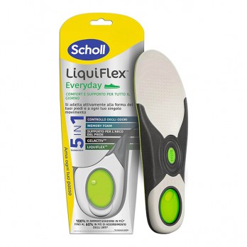 Scholl LiquiFlex Everyday 2τμχ | Ανατομικοί Πάτοι Παπουτσιών 5-σε-1 Τεχνολογία, Μέγεθος 36-41