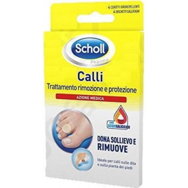 Scholl Calli 4τμχ|Επιθέματα Αφαίρεσης Κάλων με Σαλικυλικό Οξύ