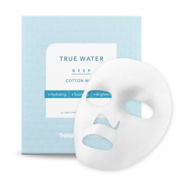 Thank You Farmer True Water Deep Cotton Mask 1pc | Ενυδατική Μάσκα Προσώπου Εμποτισμένη με Essence