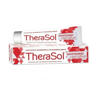 Therasol Whitening & Sensitive Toothpaste 75ml | Λευκαντική Οδοντόκρεμα για Ευαίσθητα Δόντια