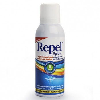 Uni-Pharma Repel Spray Odorless Insect Repellent 150ml | Άοσμο Εντομοαπωθητικό με Υαλουρονικό