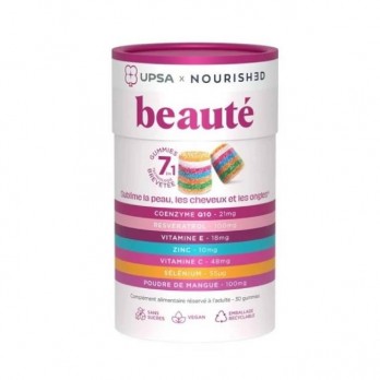 Upsa Nourished Beauty 30 Gummies  | Συμπλήρωμα Διατροφής για Δέρμα, Μαλλιά και Νύχια 