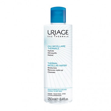 Uriage Thermal Micellar Water 250ml | Νερό Καθαρισμού Προσώπου & Ματιών, για Κανονική - Ξηρή Επιδερμίδα