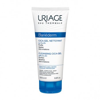 Uriage Bariederm Cleansing Cica Gel 200ml | Τζέλ Καθαρισμού για Ερεθισμένη Επιδερμίδα