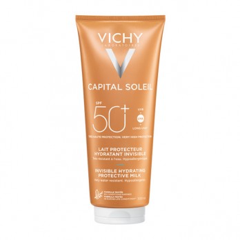 Vichy Capital Soleil Invisible Hydrating Protective Milk SPF50+ 300ml | Ενυδατικό Αντηλιακό Γαλάκτωμα Προσώπου & Σώματος