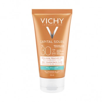 Vichy Capital Soleil Mattifying Face Fluid Dry Touch SPF30 50ml | Κρέμα Προσώπου Για Ματ Αποτέλεσμα