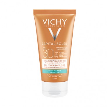 Vichy Capital Soleil Mattifying Face Fluid Dry Touch SPF30 50ml | Κρέμα Προσώπου Για Ματ Αποτέλεσμα