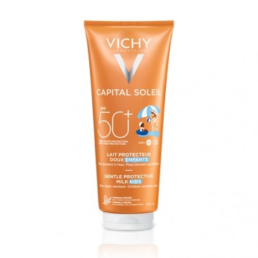 Vichy Capital Soleil Gentle Protective Milk For Children SPF50 300ml | Παιδικό Αντιηλιακό Γαλάκτωμα Προσώπου & Σώματος