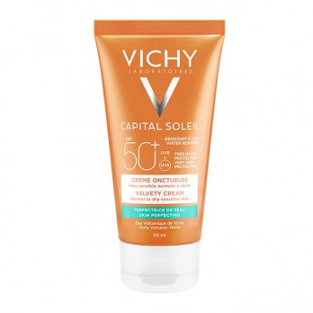 Vichy Capital Soleil Skin-Perfecting Velvety Cream SPF50 50ml |  Αντηλιακή Κρέμα Προσώπου Για Βελούδινη Επιδερμίδα