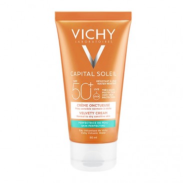 Vichy Capital Soleil Skin-Perfecting Velvety Cream SPF50 50ml |  Αντηλιακή Κρέμα Προσώπου Για Βελούδινη Επιδερμίδα