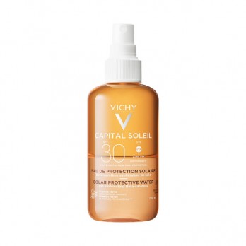 Vichy Capital Soleil Solar Protective Water Enhanced Tan SPF30 200ml | Νερό Προστασίας Από Τον Ήλιο για Μαύρισμα  