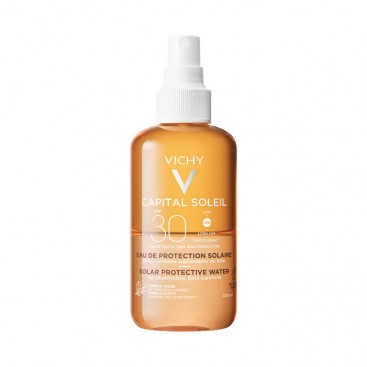 Vichy Capital Soleil Solar Protective Water Enhanced Tan SPF30 200ml | Νερό Προστασίας Από Τον Ήλιο για Μαύρισμα  