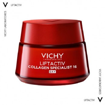 Vichy Liftactiv Collagen Specialist 16 Day Cream 50ml |  Αντιγηραντική Κρέμα Ημέρας Προσώπου για Ρυτίδες και Απώλεια Κολλαγόνου