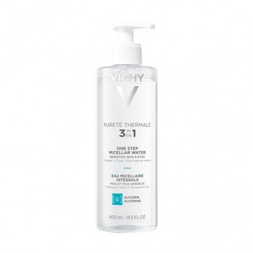 Vichy Purete Thermale Micellar Water 3σε1 400ml | Καθαριστικό Νερό Ντεμακιγιάζ για Ευαίσθητη Επιδερμίδα