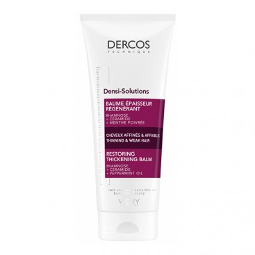 Vichy Dercos Densi-Solutions Restoring Thickening Balm 200ml | Τονωτικό Βάλσαμο για τα Αδύναμα Μαλλιά