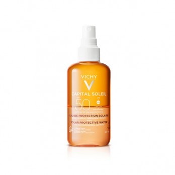 Vichy Capital Soleil Solar Protective Water Enhanced Tan SPF50 200ml | Νερό Προστασίας Από Τον Ήλιο για Μαύρισμα  