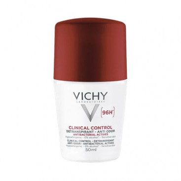 Vichy Deodorant Clinical Control 96h Roll-On 50ml | Αποσμητικό Κατά του Ιδρώτα και της Κακοσμίας 