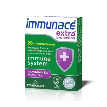 Vitabiotics Immunace Extra Protection 30tabs | Συμπλήρωμα Διατροφής για την Υποστήριξη του Ανοσοποιητικού Συστήματος