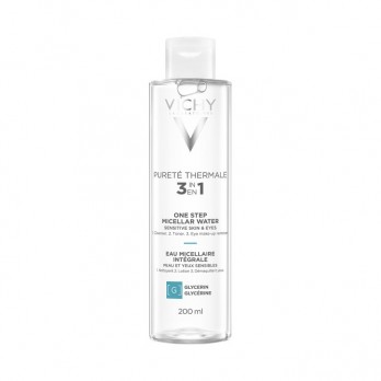 Vichy Purete Thermale Micellar Water 3σε1 200ml | Καθαριστικό Νερό Ντεμακιγιάζ για Ευαίσθητη Επιδερμίδα