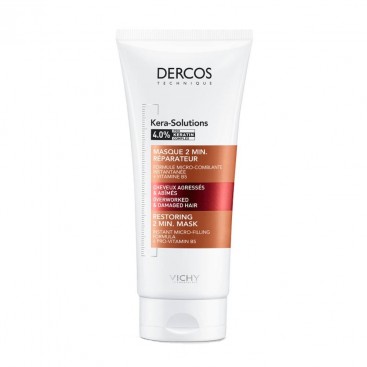 Vichy Dercos Kera Solutions  2'min Restoring Mask 200ml | Επανορθωτική Μάσκα Μαλλιών 2'