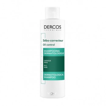 Vichy Dercos Oil Control Shampoo 200ml | Σαμπουάν για τη Ρύθμιση της Λιπαρότητας