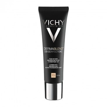 Vichy Dermablend 3D Correction SPF25 Νο15 Opal 30ml|Διορθωτικό Make up  για  Επιδερμίδα με Τάση Ακμής