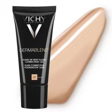 Vichy Dermablend Fluid Corrective Foundation SPF35, No25 Nude 30ml| Διορθωτικό Make-up με Λεπτόρευστη Υφή Απόχρωση Μέτρια 