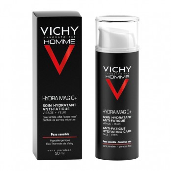 Vichy Homme Hydra Mag C+ 50ml | Ενυδατική Φροντίδα Αναζωογόνησης ,Προσώπου & Ματιών 