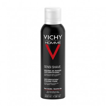 Vichy Homme Sensi Shave Foam 200ml |Αφρός Ξυρίσματος Κατά των Ερεθισμών