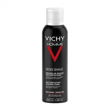 Vichy Homme Sensi Shave Foam 200ml |Αφρός Ξυρίσματος Κατά των Ερεθισμών