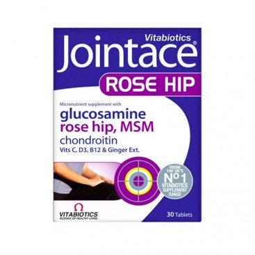 Vitabiotics Jointace Rose Hip, Γλυκοσαμίνη, Χονδροϊτίνη, Msm 30Tabs