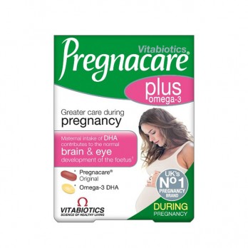 Vitabiotics Pregnacare Plus με Ωμέγα-3 Λιπαρά Οξέα 2x28Tabs