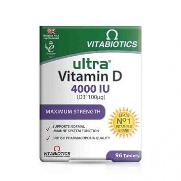 Vitabiotics Ultra Vitamin D 4000 IU 96tabs | Συμπλήρωμα Διατροφής με Βιταμίνη D 